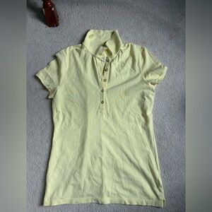 Banana Republic Lemon Button Down Polo Collar
